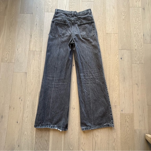 Sandro Women's Black Wide-Leg Jeans Size 38 - Picture 2 of 7